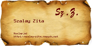 Szalay Zita névjegykártya